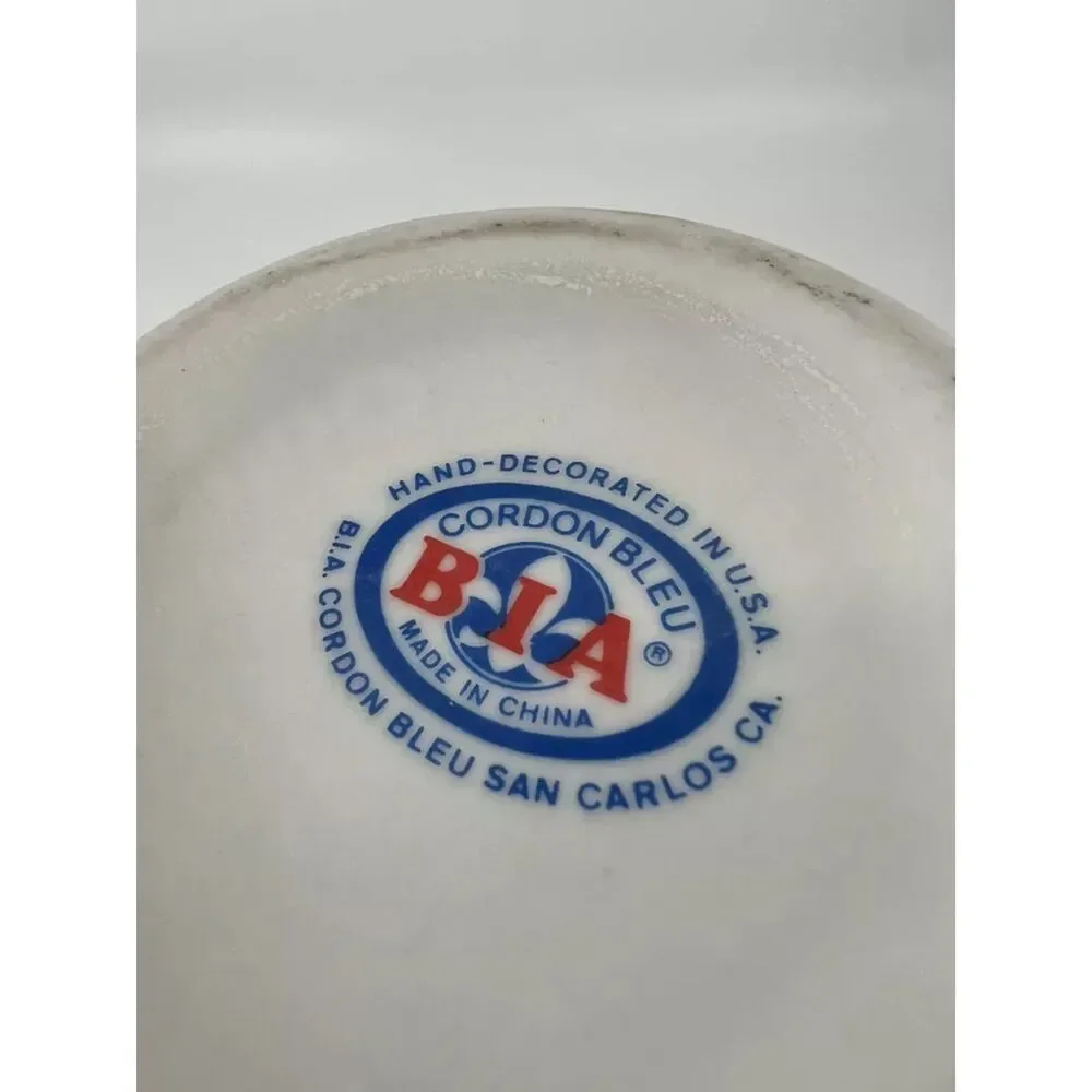 Vtg 1987 Starbucks Logo Bia Cordon Bleu Coffee White Split Tail Siren Mug Cup